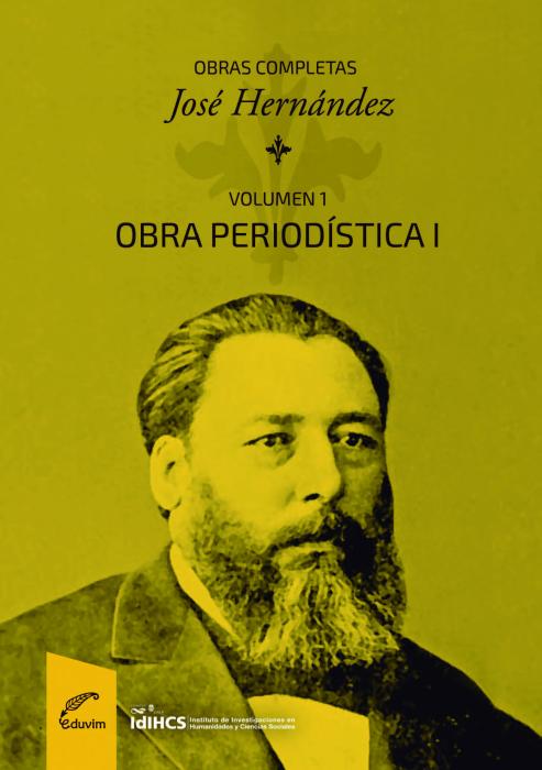 Tapa Volumen I Obras completas de José Hernández